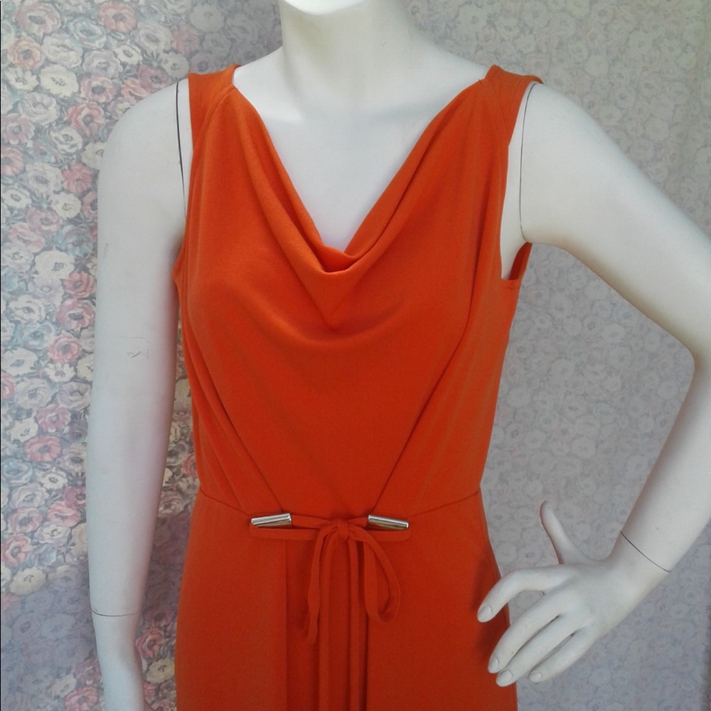 Ann Taylor business work dress gold belt sz S - Picture 2 of 4